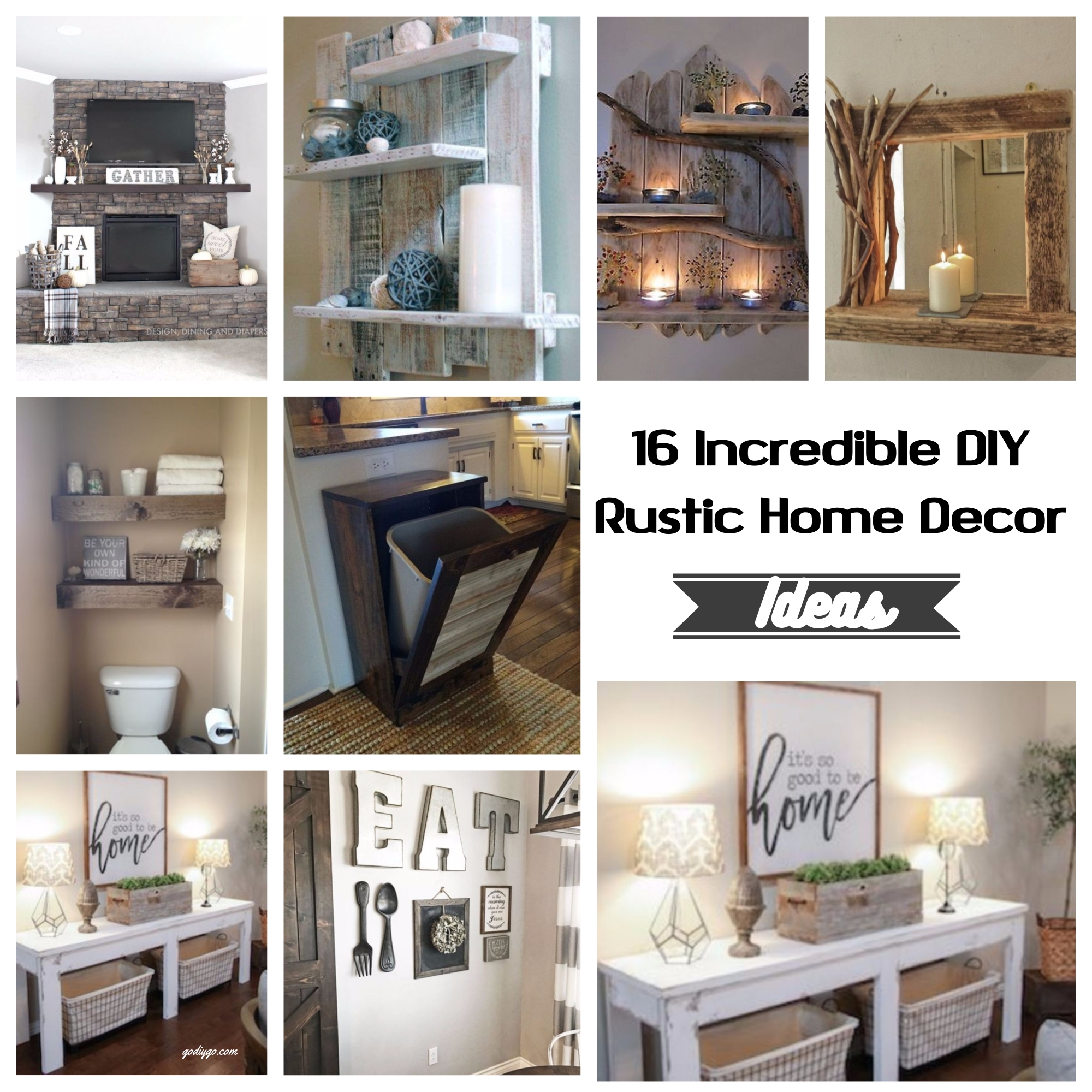 16 Incredible DIY Rustic Home Decor Ideas - GODIYGO.COM