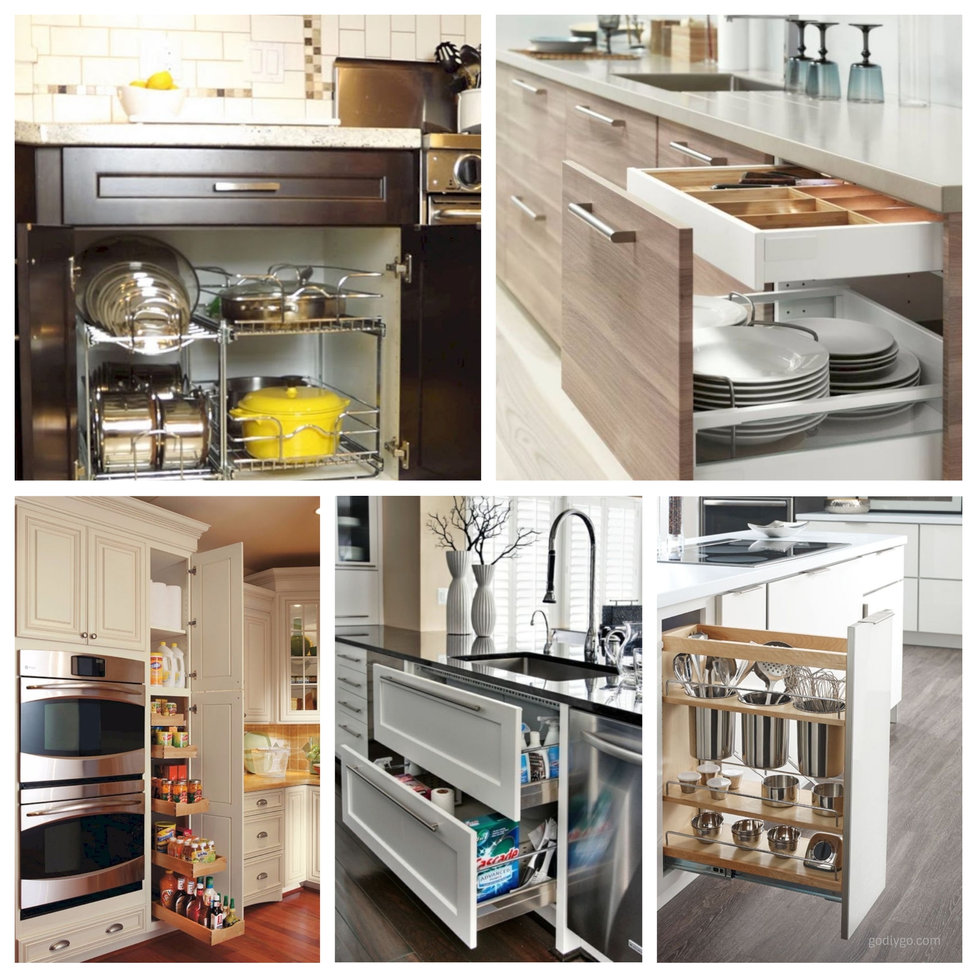 Creatice Organize Kitchen Cabinets with Simple Decor