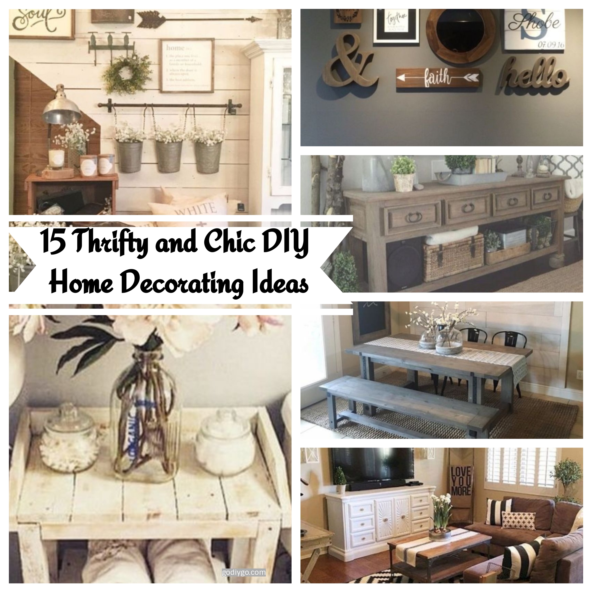 15 Thrifty and Chic  DIY Home  Decorating Ideas  GODIYGO COM