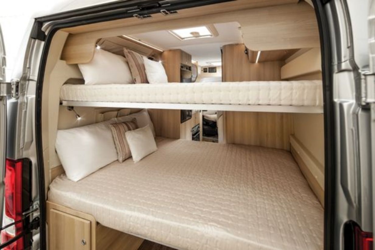 Campervan with double bunk beds more
