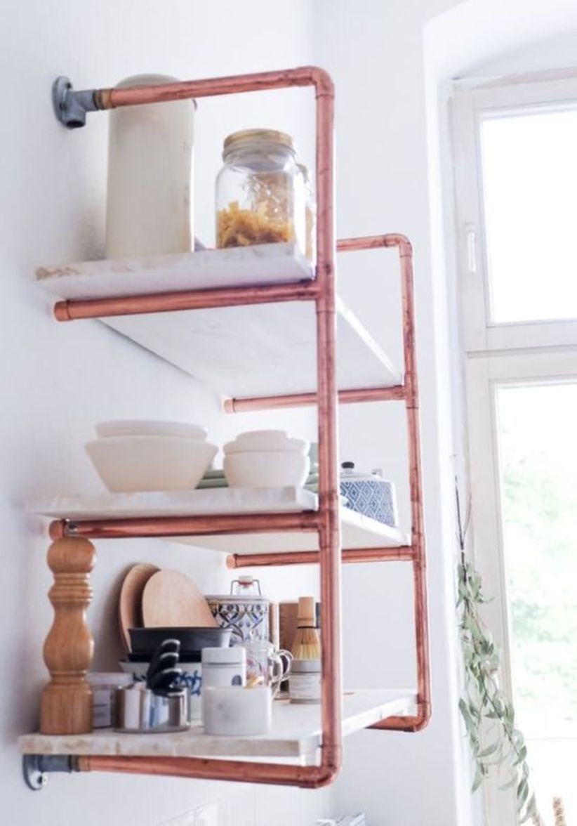 Copper storage doable diy details for your kitchen