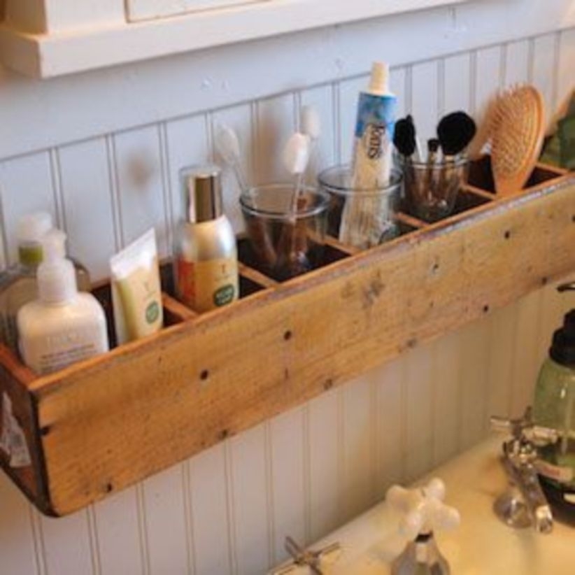 Diy rustic bathroom decor ideas for storage