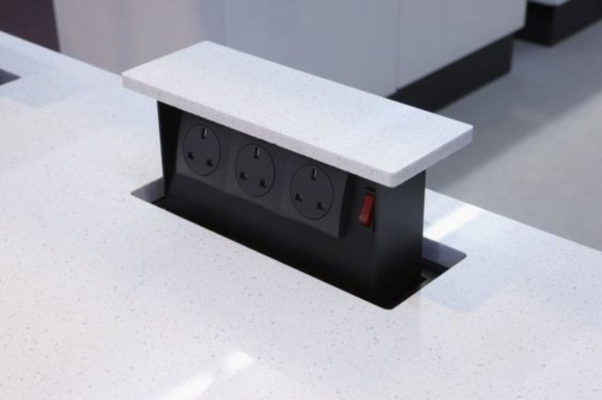 Hidden electrical outlets that pop up out of your countertops