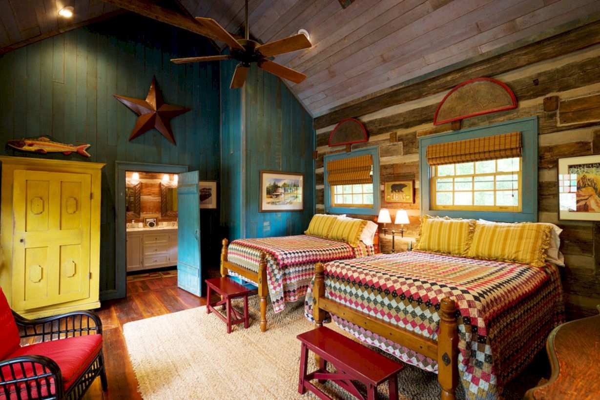 Cabin Themed Bedroom