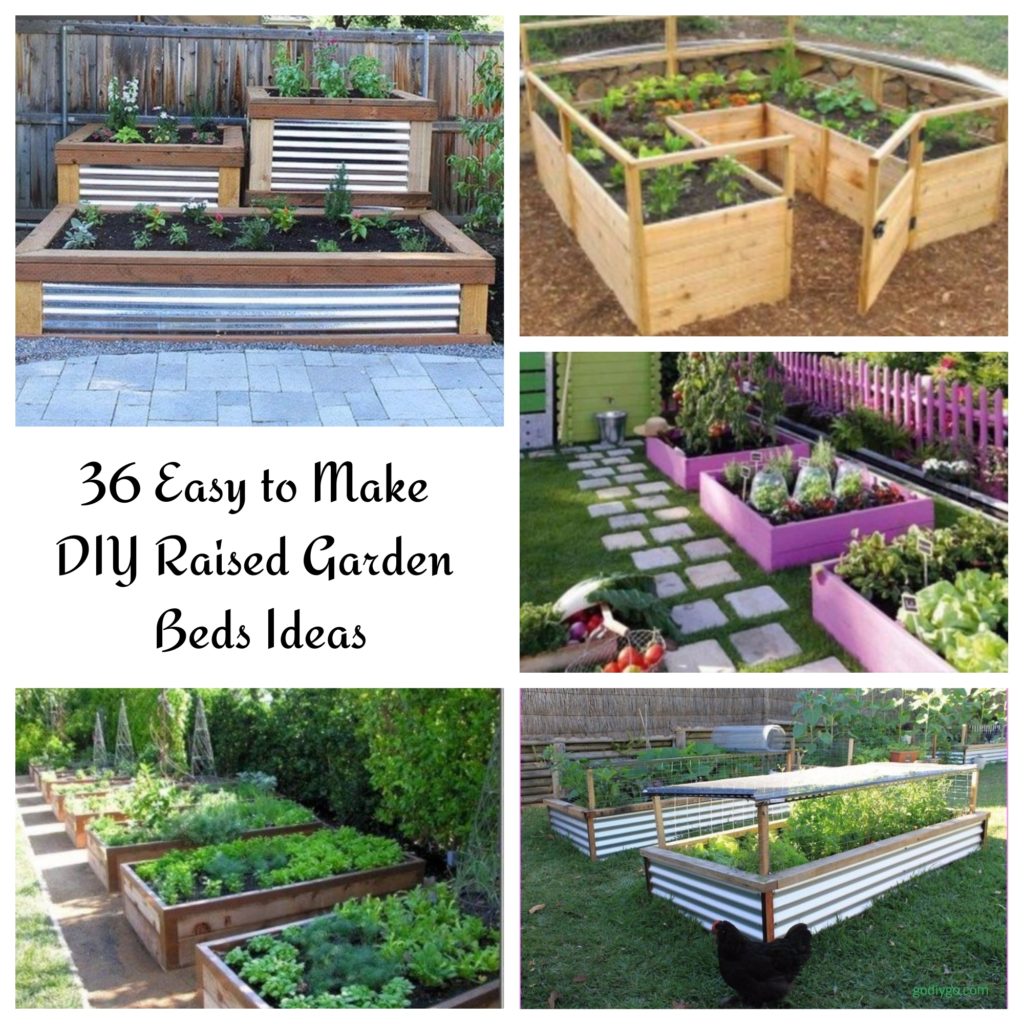 36 Easy to Make DIY Raised Garden Beds Ideas - GODIYGO.COM