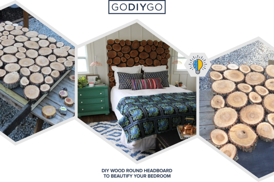 DIY Wood Round Headboard to Beautify Your Bedroom - GODIYGO.COM