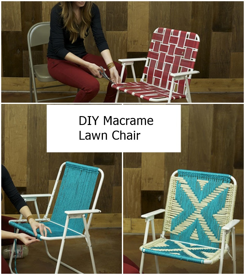DIY Macrame Lawn Chair