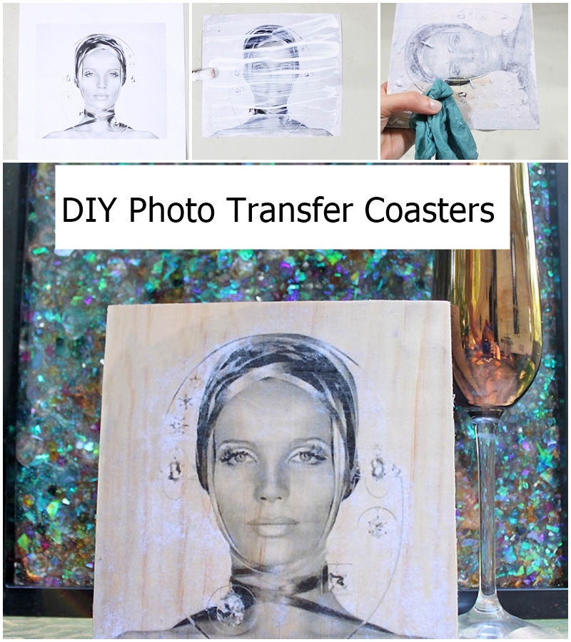 DIY Photo Transfer Coasters