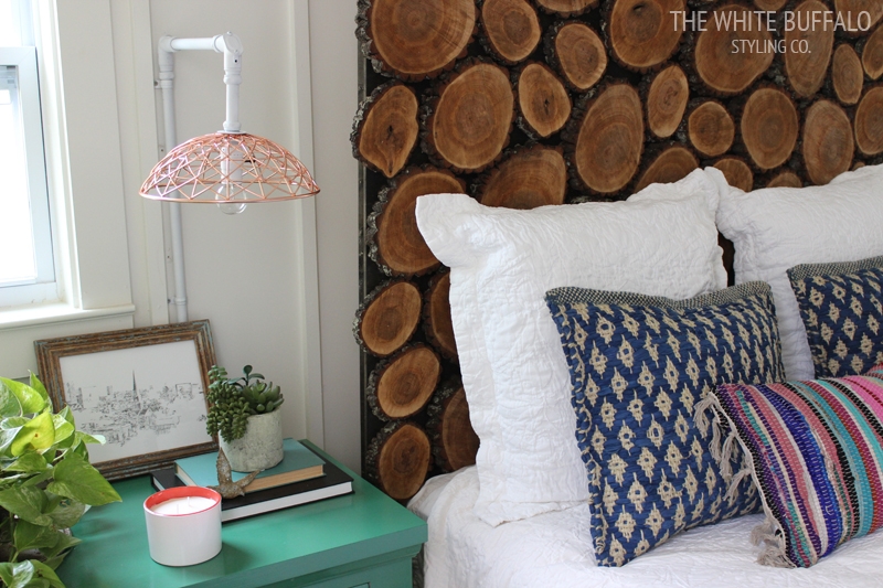 DIY Wood Round Headboard To Beautify Your Bedroom - GODIYGO.COM