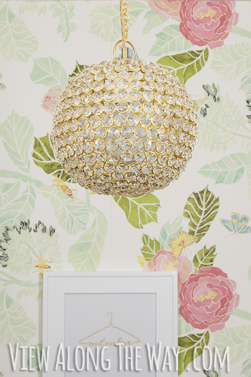 Crystal ball chandelier