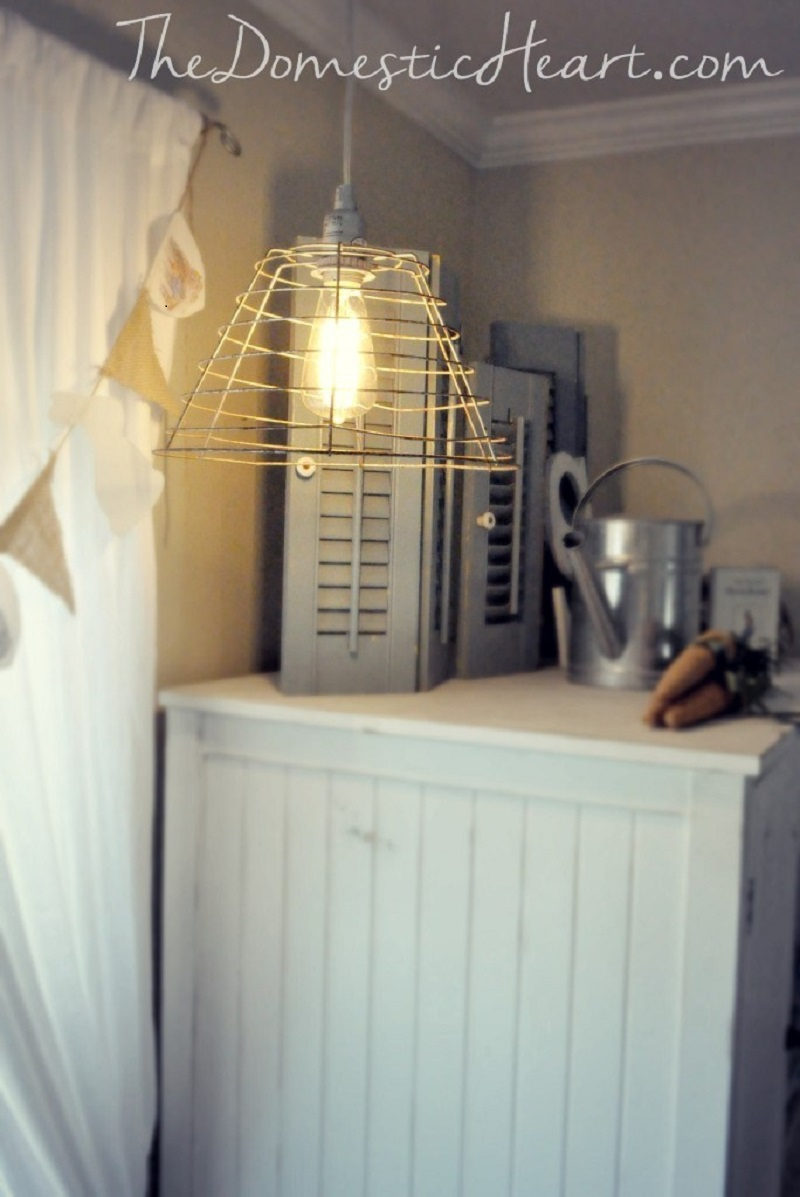 Diy vintage industrial pendant light