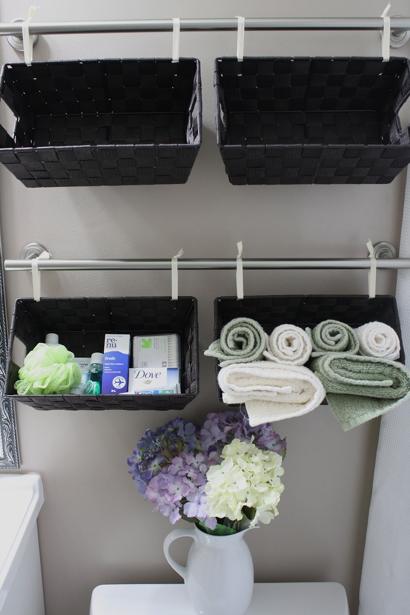 Rail and basket organizer