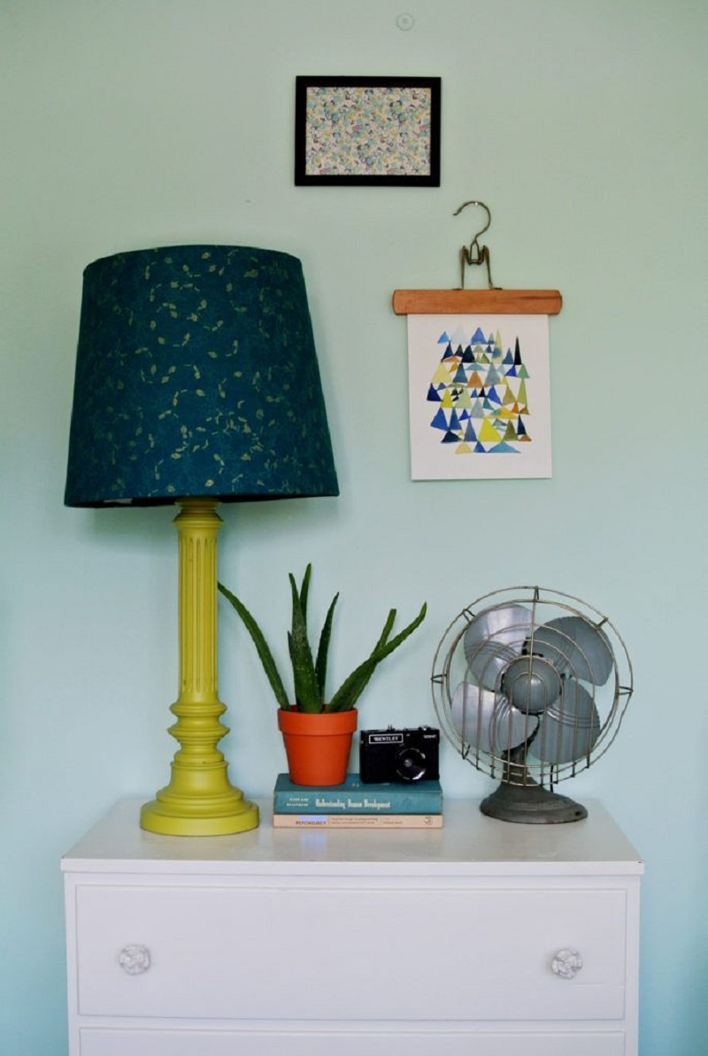 Fabric cover lampshade