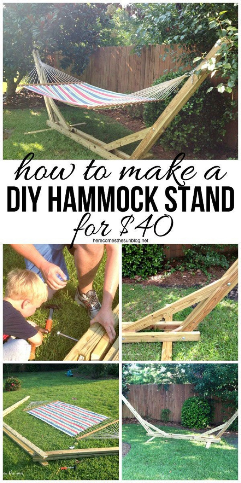 Diy crafter’s hammock stand