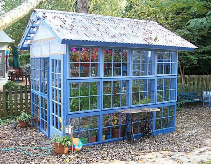 Scrap-window-greenhouse