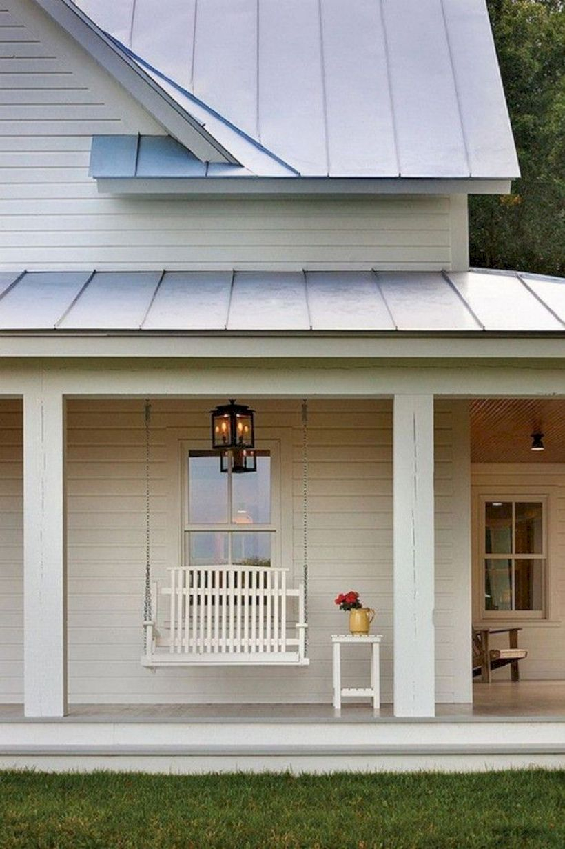 41 Rustic Farmhouse Front Porch Decorating Ideas ~ Godiygo