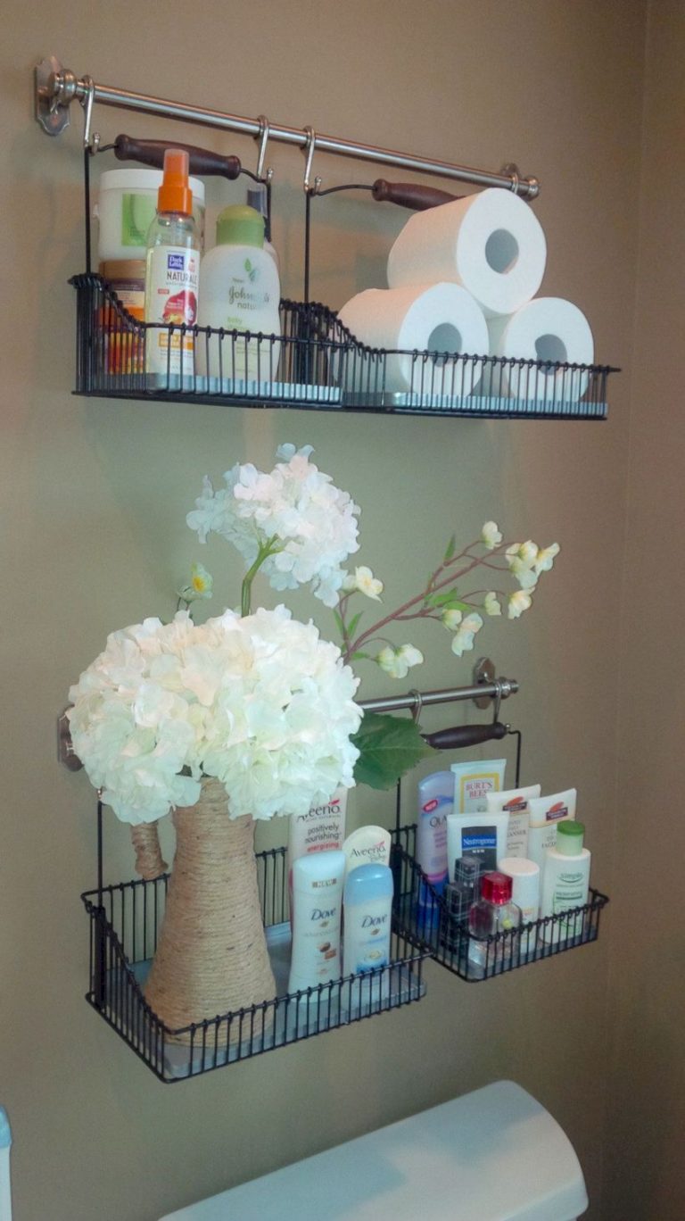 49 Hanging Bathroom Storage Ideas to Maximize your Small Bathroom Space