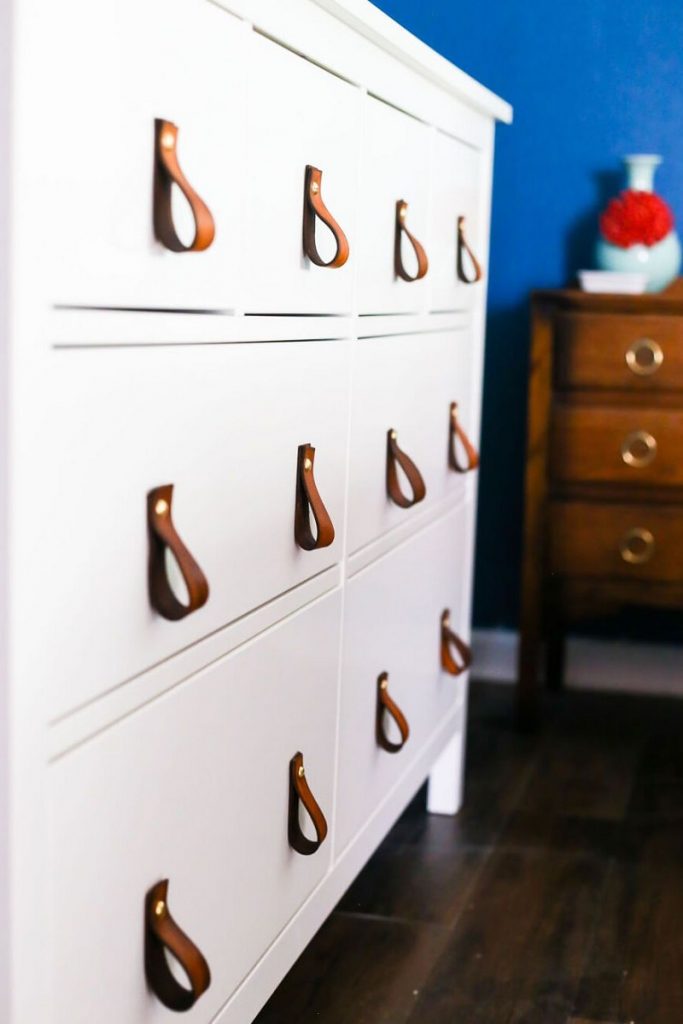 Diy-leather-drawer-pulls