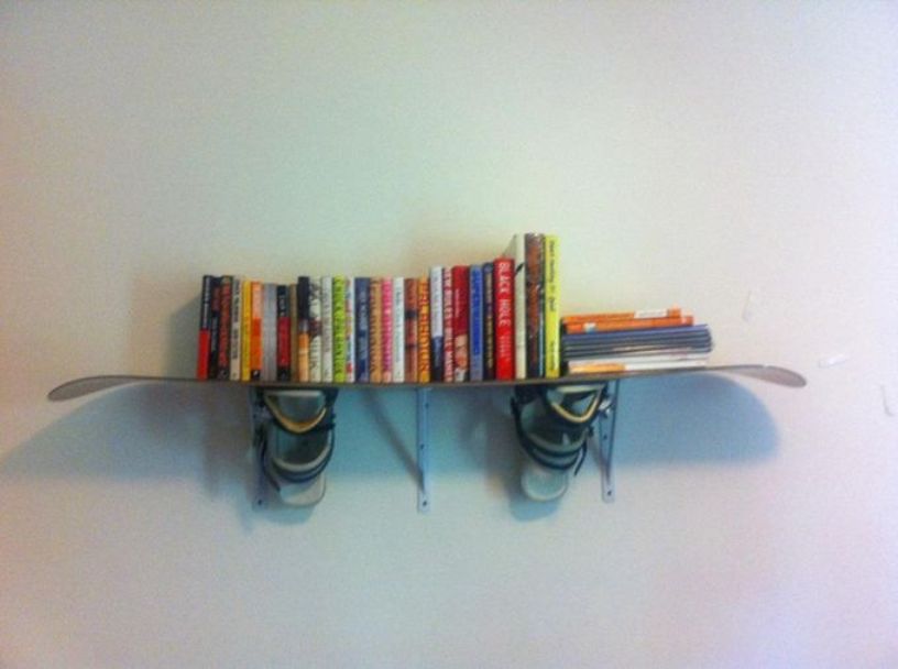 Snowboards As Bookshelf
