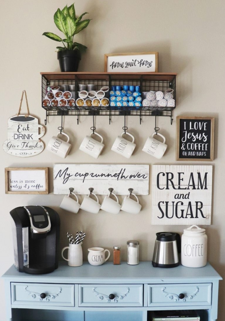 5 Chic and Affordable DIY Coffee Bar Ideas for Minimalist Houses ...