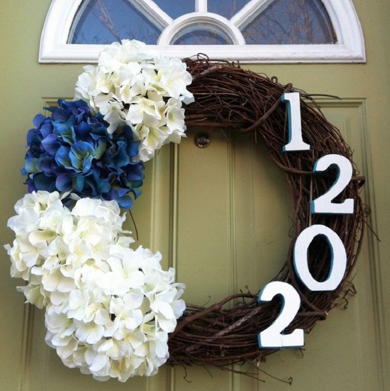 House number wreath