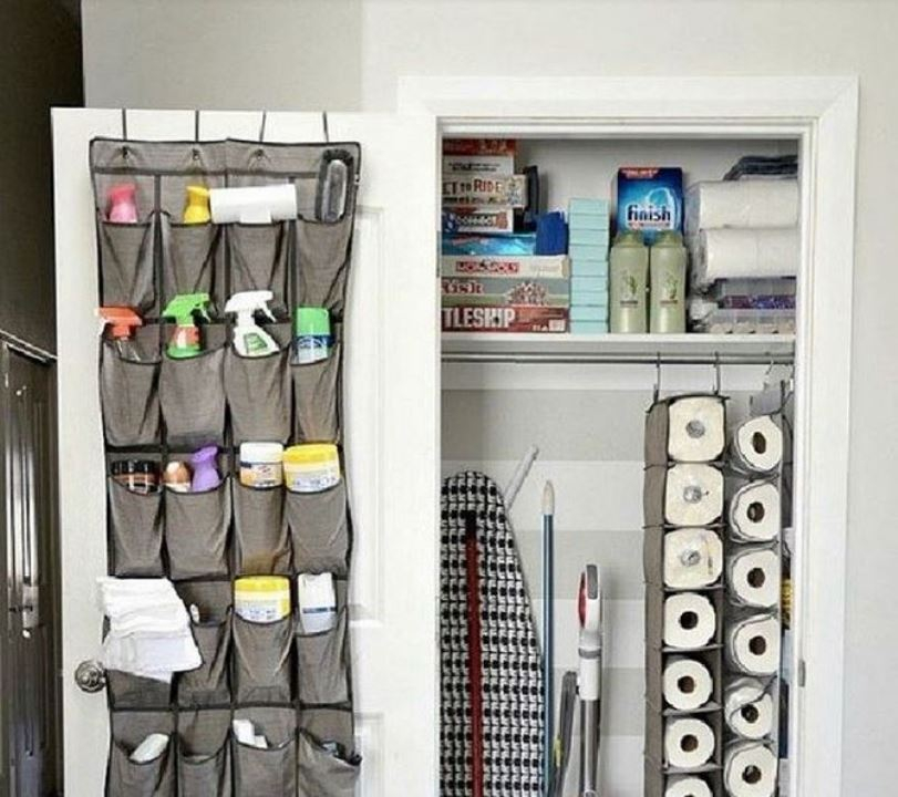 Organizing cleaning supplies