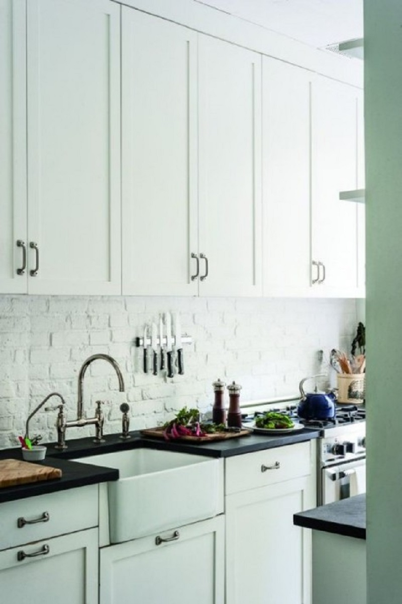 All-white kitchen