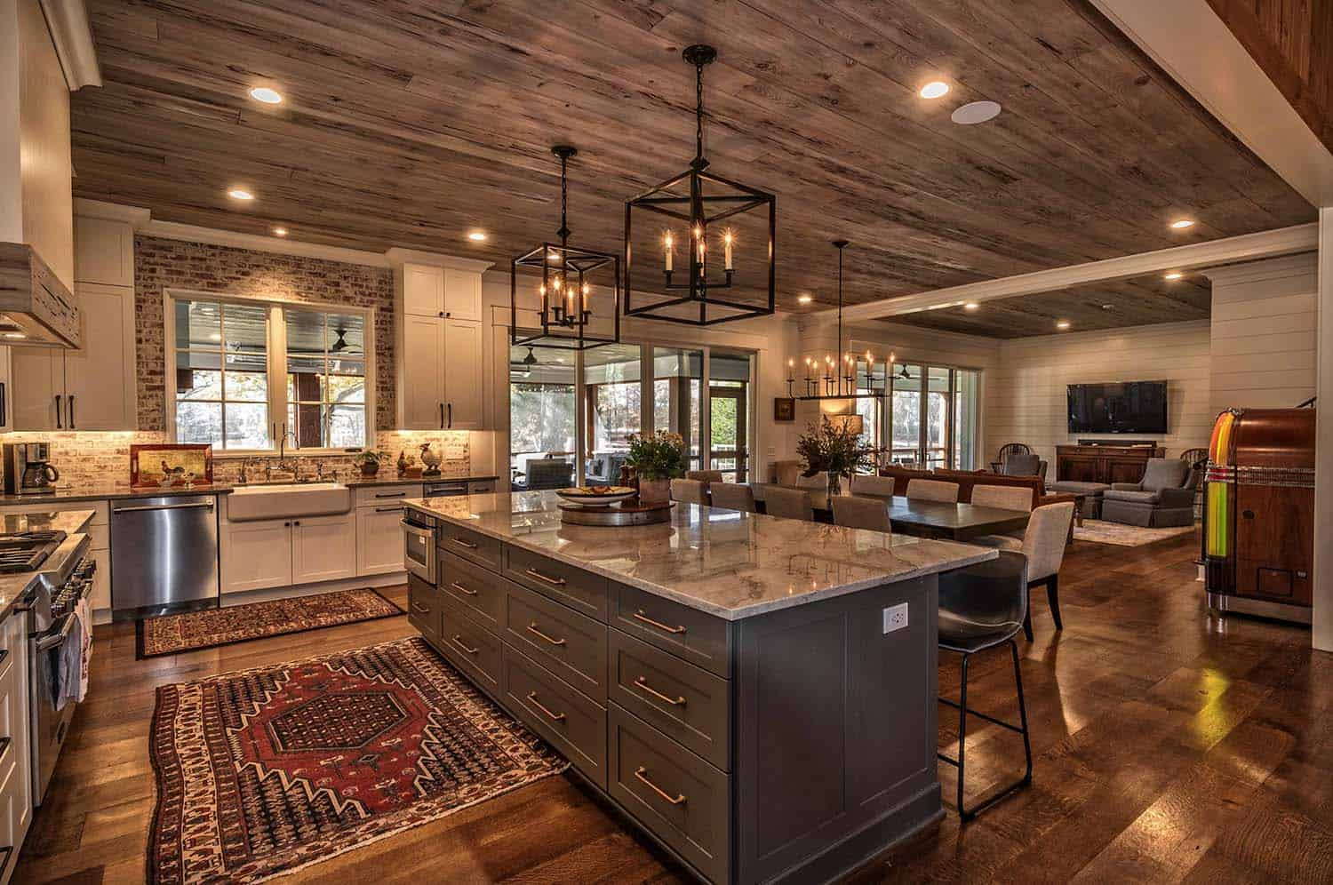 rustic look kitchen table