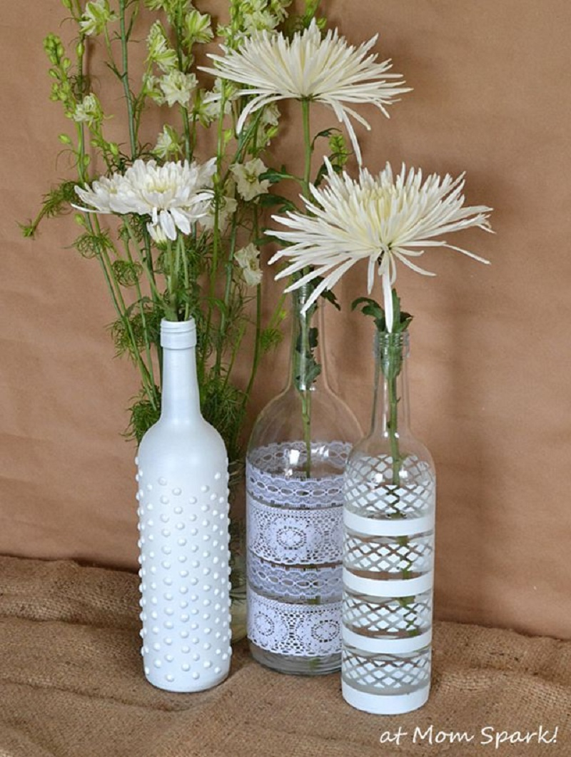 Boho centerpiece Unexpectedly Aesthetic DIY Wine Bottle Crafts That Magically Shining