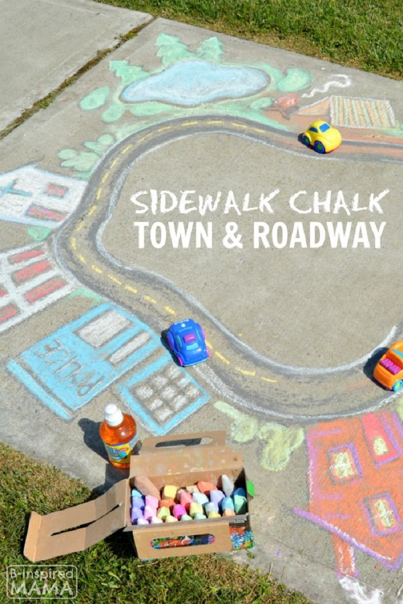 Chalk art town DIY Chalk Art Ideas To Create The Coolest Sidewalk Where Every One Want