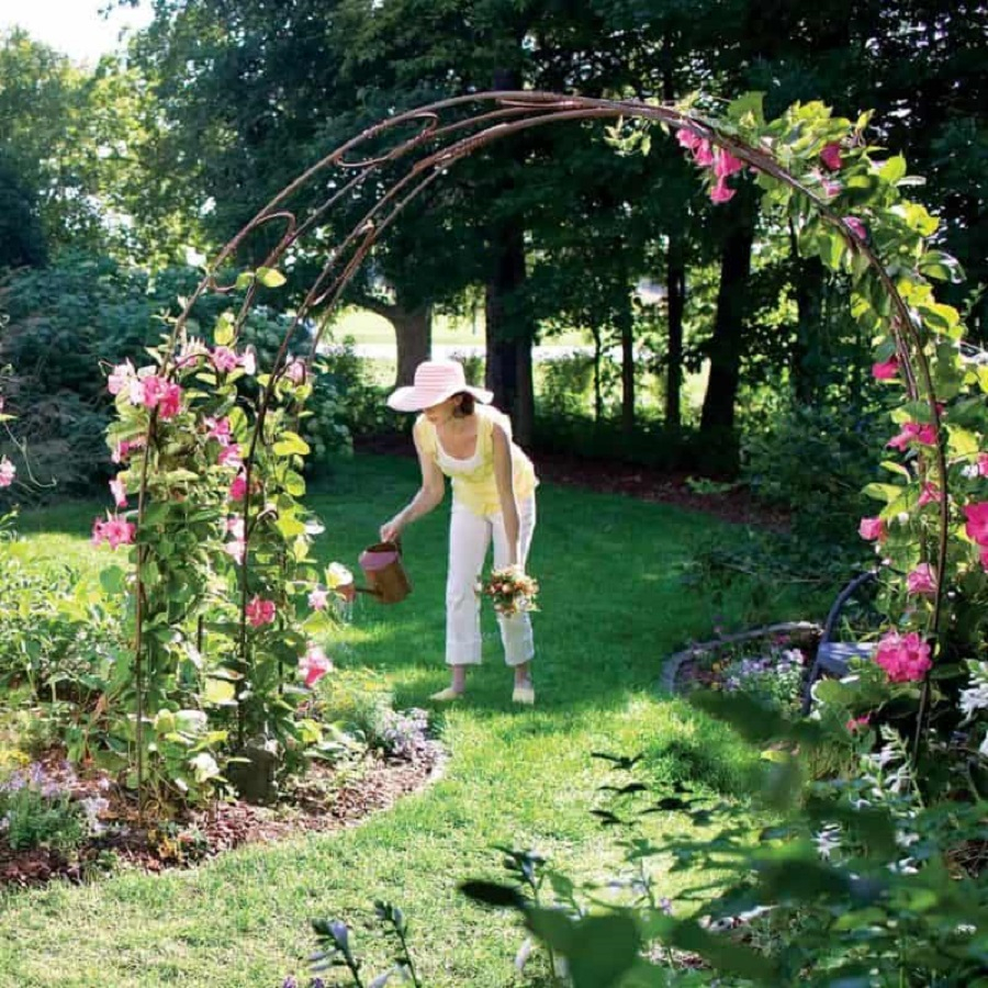 Climbing plants garden arch DIY Garden Plans Arch Ideas To Create Beautiful Welcoming Frame