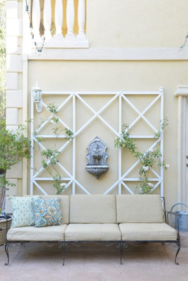 Diy crisscross wall trellis Functional DIY Trellis Ideas To Beautify Your Garden In Style