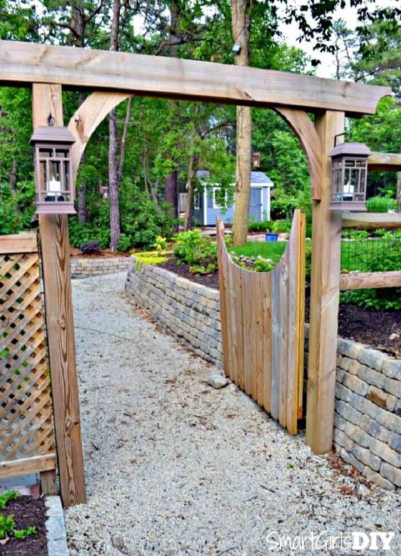 Gate garden arch DIY Garden Plans Arch Ideas To Create Beautiful Welcoming Frame