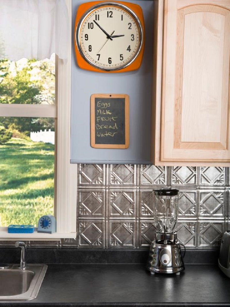 Get tin-tile backsplash