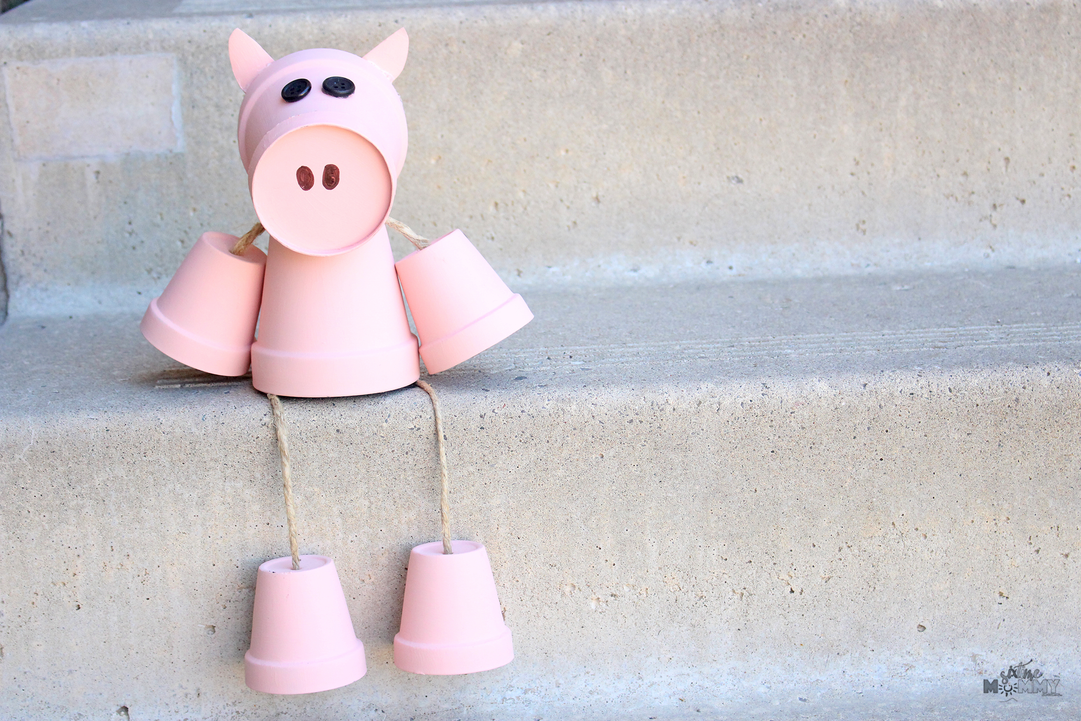 Terra cotta pig DIY Clay Pot Crafts To Show Off Your Creativity Indoor And Outdoor
