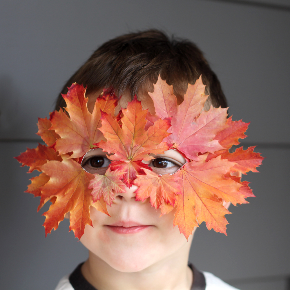 Leaf mask DIY Priceless Halloween Masks Ideas For Your Kids To Boost The Party Spirit