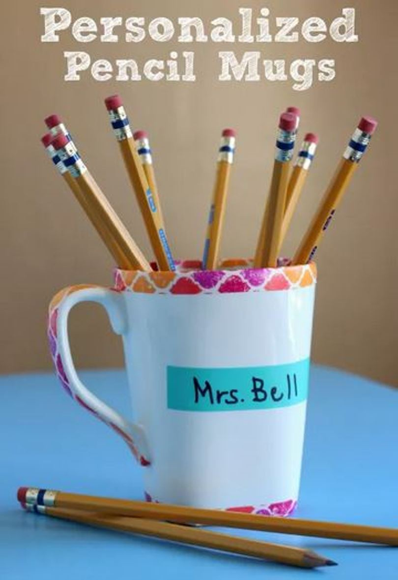 Personal pencil mug