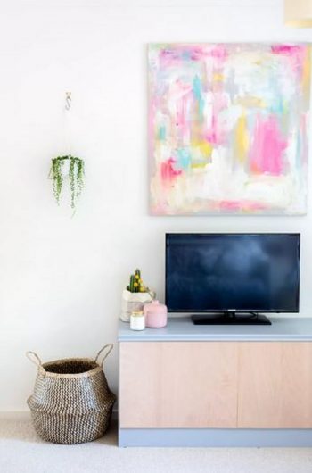 Colorful board for living room