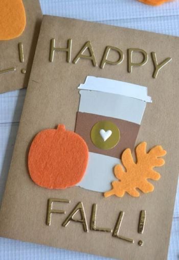 Cute fall card for your friend