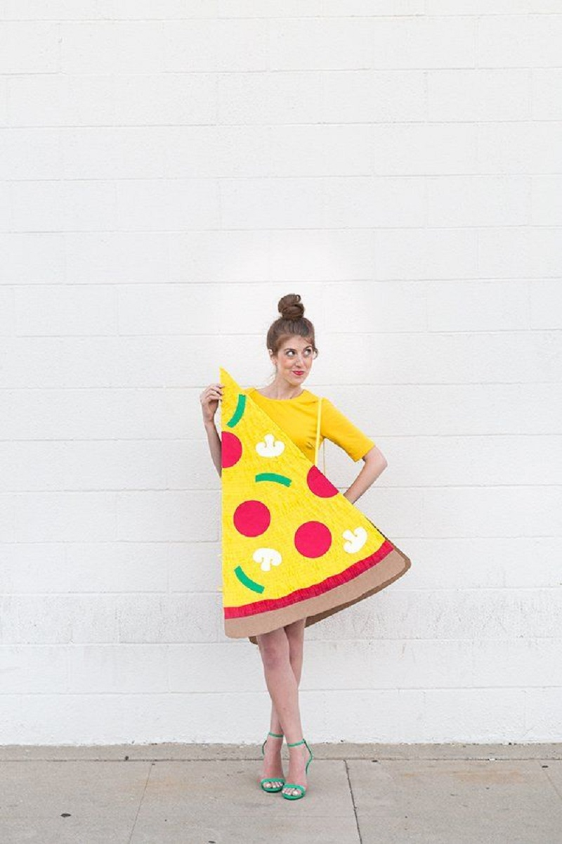 Diy pizza slice DIY Tantalizing Food Costume Ideas To Have Tempting Halloween Celebration