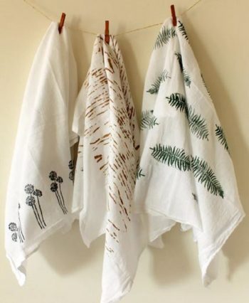 Hand-painted towel