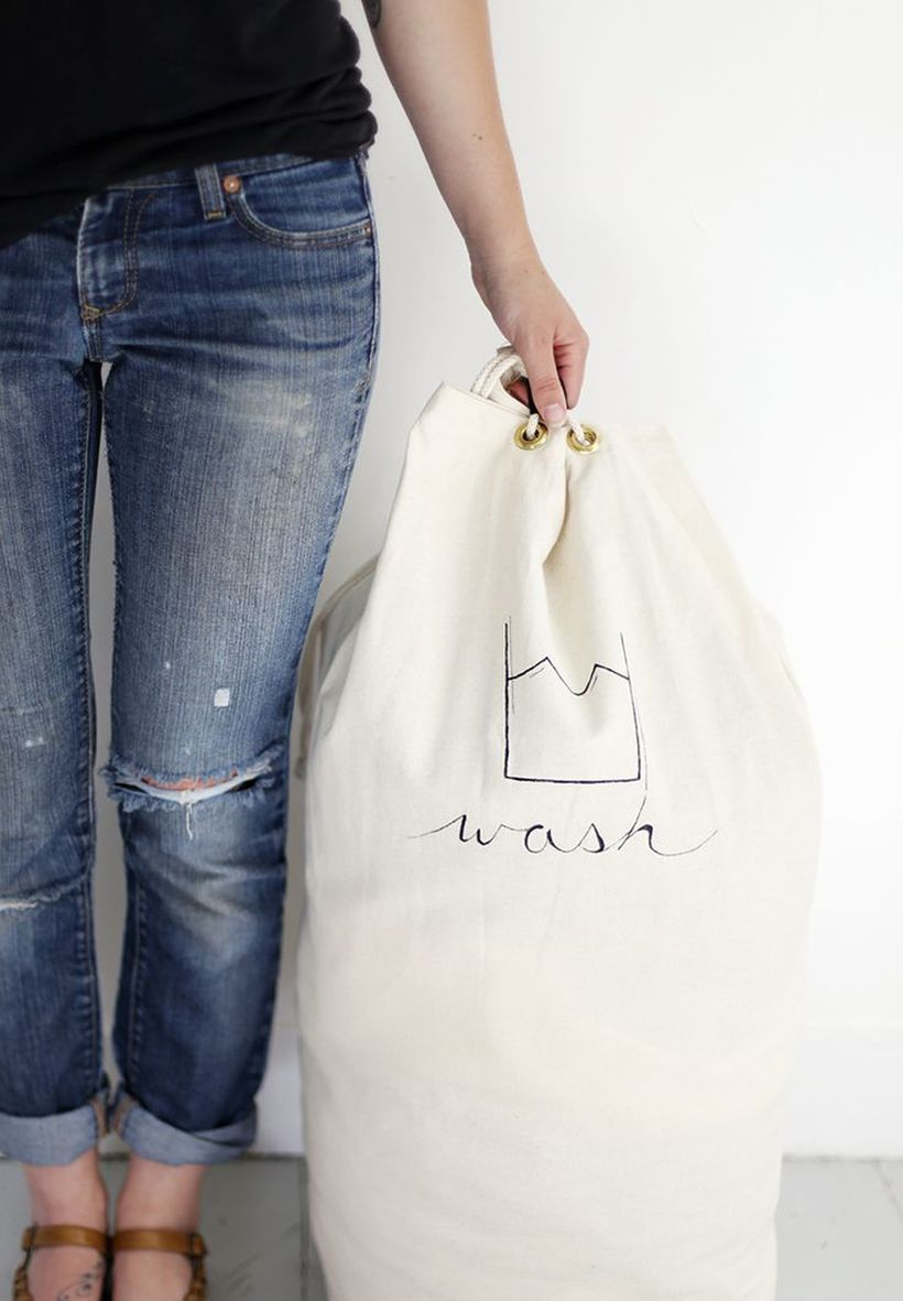 Laundry bag DIY Little Action But Big Impact For Your Laundry Room Ideas