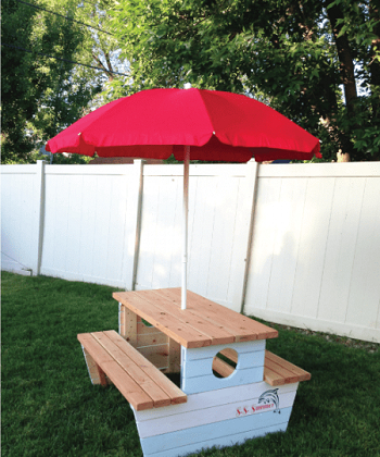 Nautical picnic table and chairs DIY Easy Build Kids Table And Chair Ideas That Not Require Skill Level