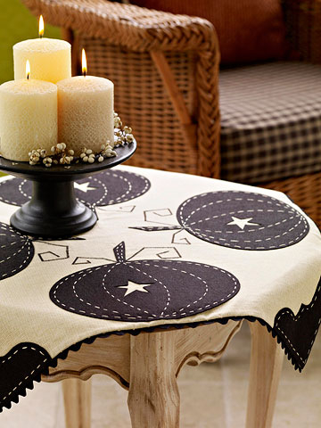 Pretty pumpkin tablecloth DIY Tablecloths Ideas For Fall, Holiday And Any Day You Want