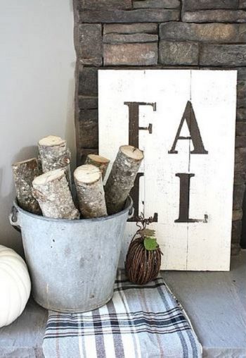 Rustic fall sign