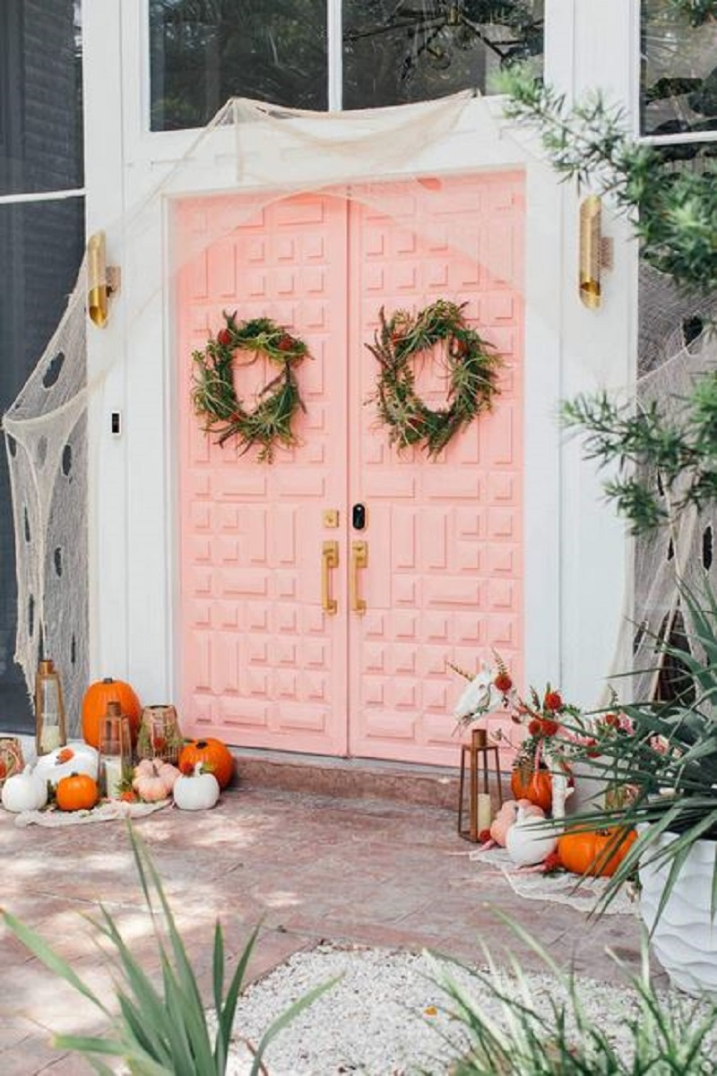 Spooky pink doors