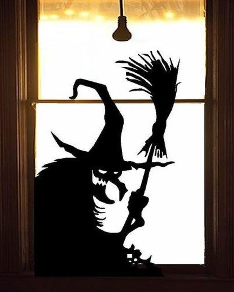 Wicked witch window art