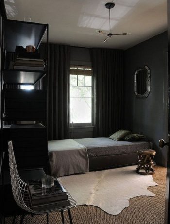 Dark vintage bedroom