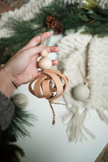 3d leather christmas ornaments