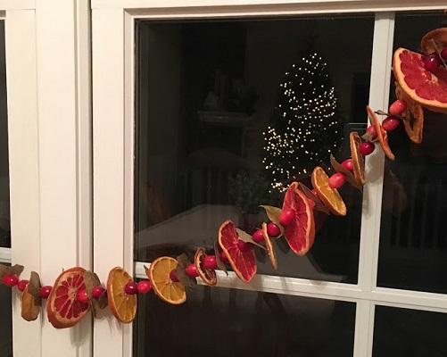 A dried fruit garland DIY Amusing Garland Ideas For Brightening Any Space In Your Home